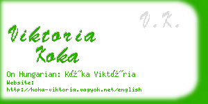 viktoria koka business card